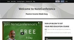 Desktop Screenshot of noteconference.com