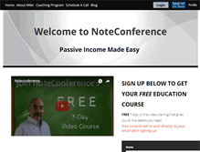 Tablet Screenshot of noteconference.com